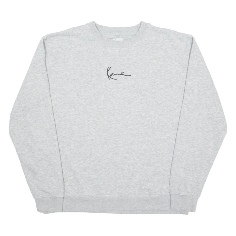 KARL KANI Mens Sweatshirt Grey Crewneck L