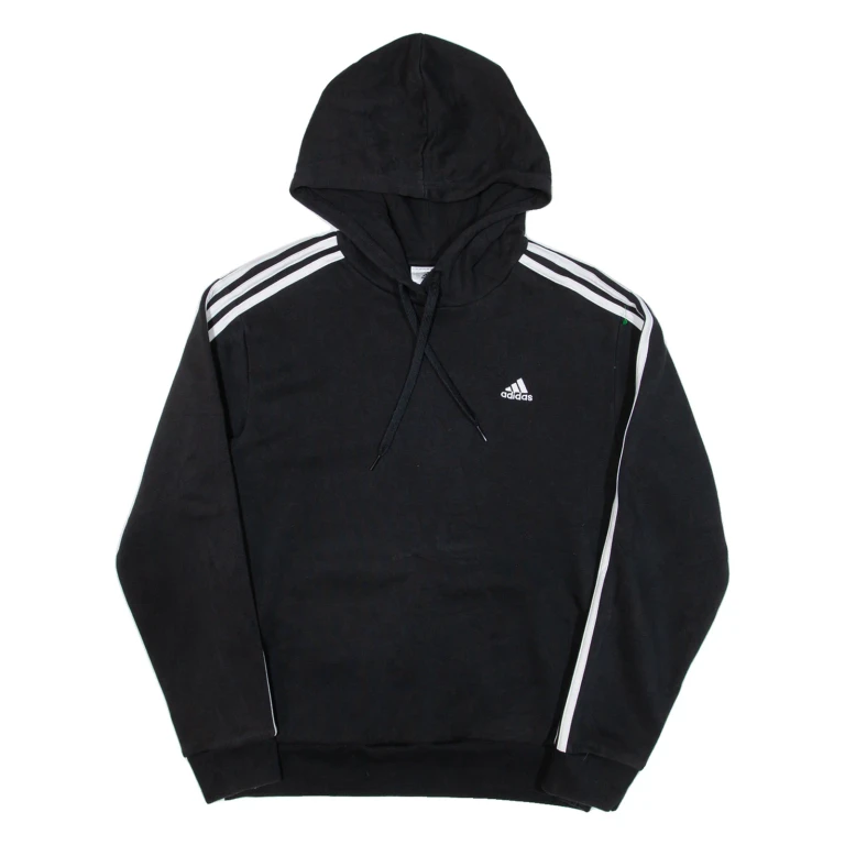 ADIDAS Mens Black Hoodie S