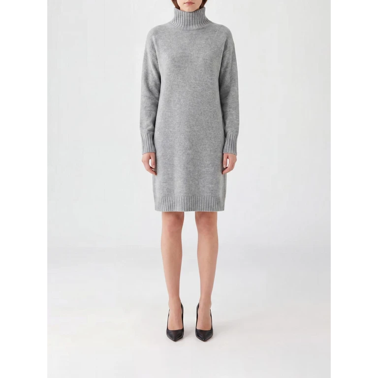 Wool, Silk and Cashmere Knit Turtleneck Mini Dress (ABD216F121M2818132)