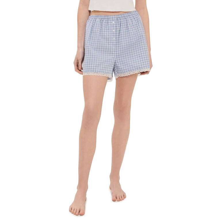 COUCOU The Boxer Shorts Blue Check XL