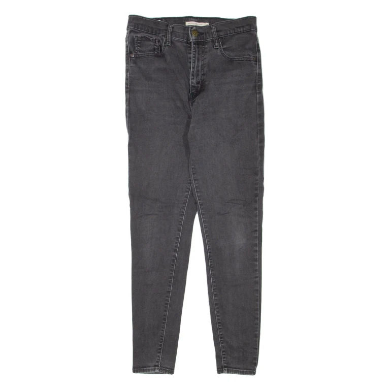 LEVI'S Mile High BIG E Womens Jeans Black Slim Skinny Denim W28 L28