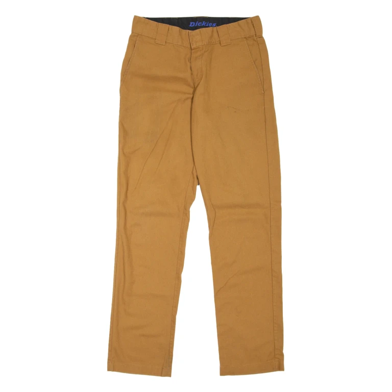 DICKIES Workwear Womens Trousers Beige Slim Tapered W30 L32