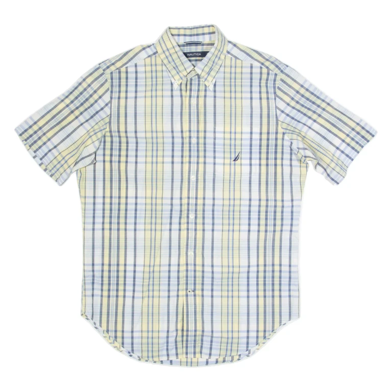 NAUTICA Mens Shirt Blue Check M