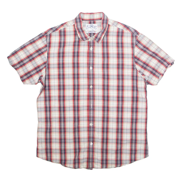 LEVI'S Mens Shirt Red Check L