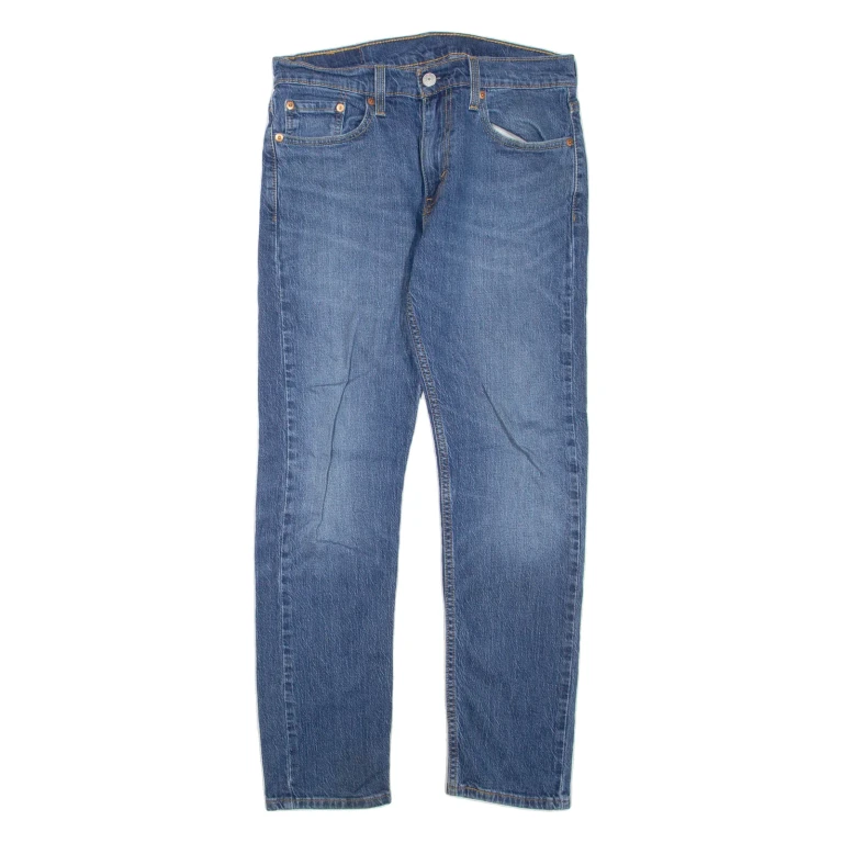 LEVI'S 502 Jeans Mens Blue Regular Tapered Stone Wash W29 L30