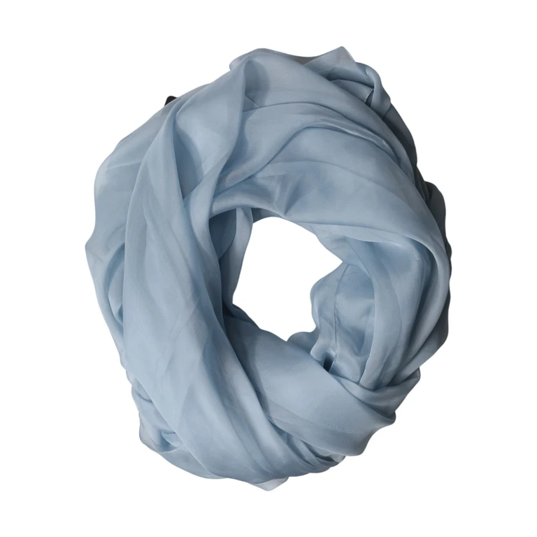 Dolce & Gabbana Light Blue Silk Stole Neck Wrap Shawl 200cm X 130cm Scarf - Men