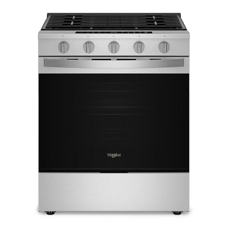 30 in. Smart Slide In Gas Range with Air Cooking Technology, No Preheat Air Fry, Steam/Self Clean and High Speed Preheat in Stainless Steel