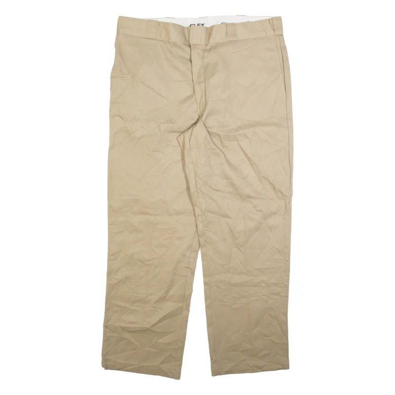 DICKIES Mens Trousers Beige Regular Straight W38 L30