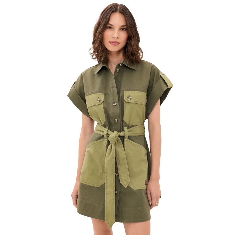 Zimmermann Solstice Mini Dress Khaki 3