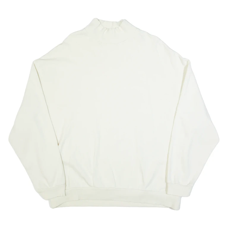ASOS Womens Sweatshirt Cream High Neck XL