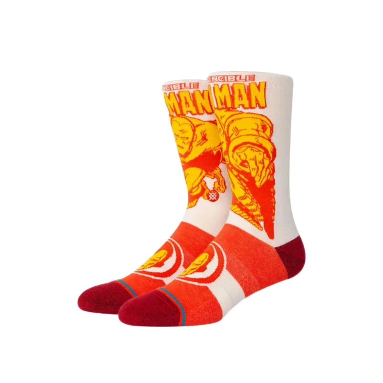 Marvel Iron Man Marquee Crew Socks Red