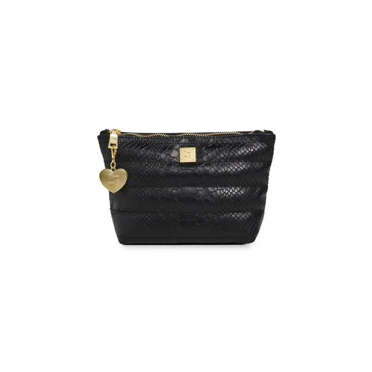 Think Royln Charmer Pouch Black Python One Size
