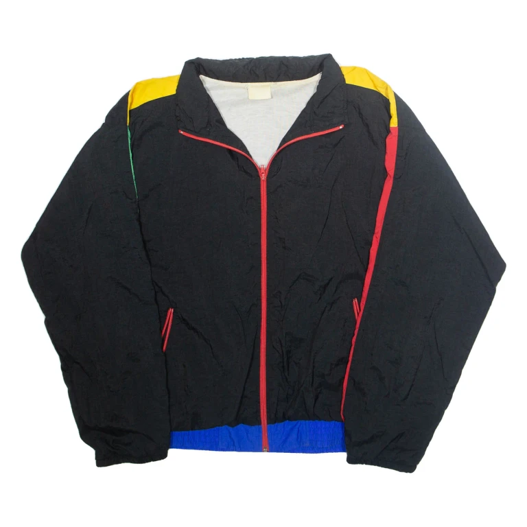 Mens Shell Jacket Black Nylon L