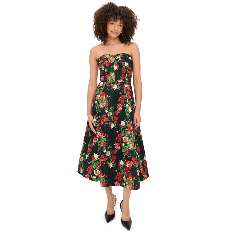 Damaris Bailey Blanca Dress Black Floral XS