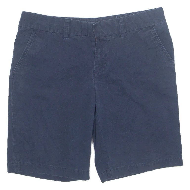 TOMMY HILFIGER Womens Chino Shorts Blue UK 10 W31