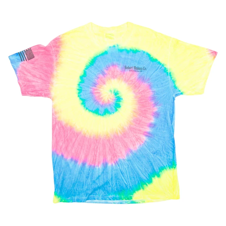 PORT & COMPANY Robert Haines Co. Mens Tie Dye T-Shirt Yellow L