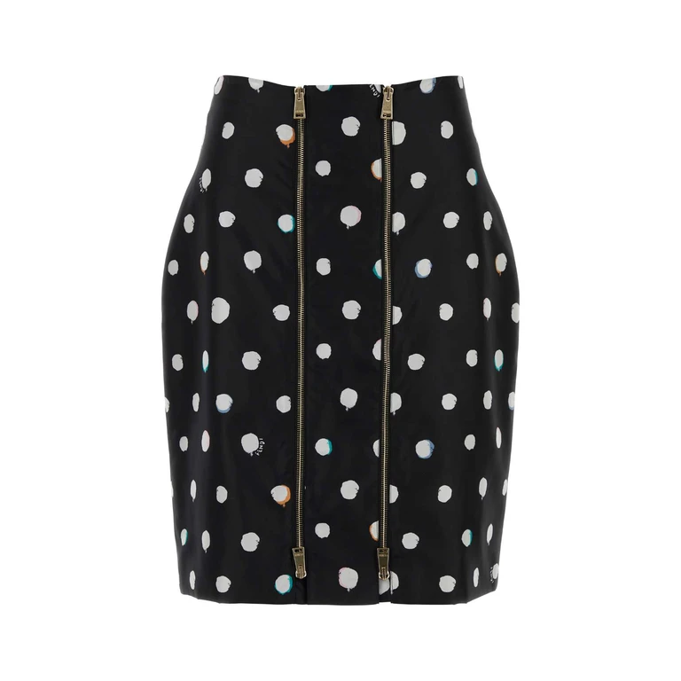 Fendi Printed Taffeta Skirt Dots Exterior: Silk Gonne - Women