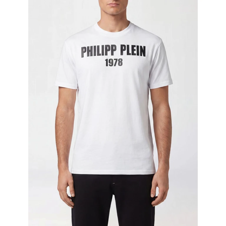 Cotton T-shirt with Contrasting Logo Lettering Print on the Chest (LADCMTK8549PJY002N01)