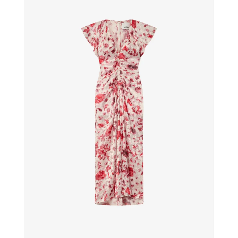 Robe Lyndsay - Femme - Écru-rose - Taille34 - Isabel Marant