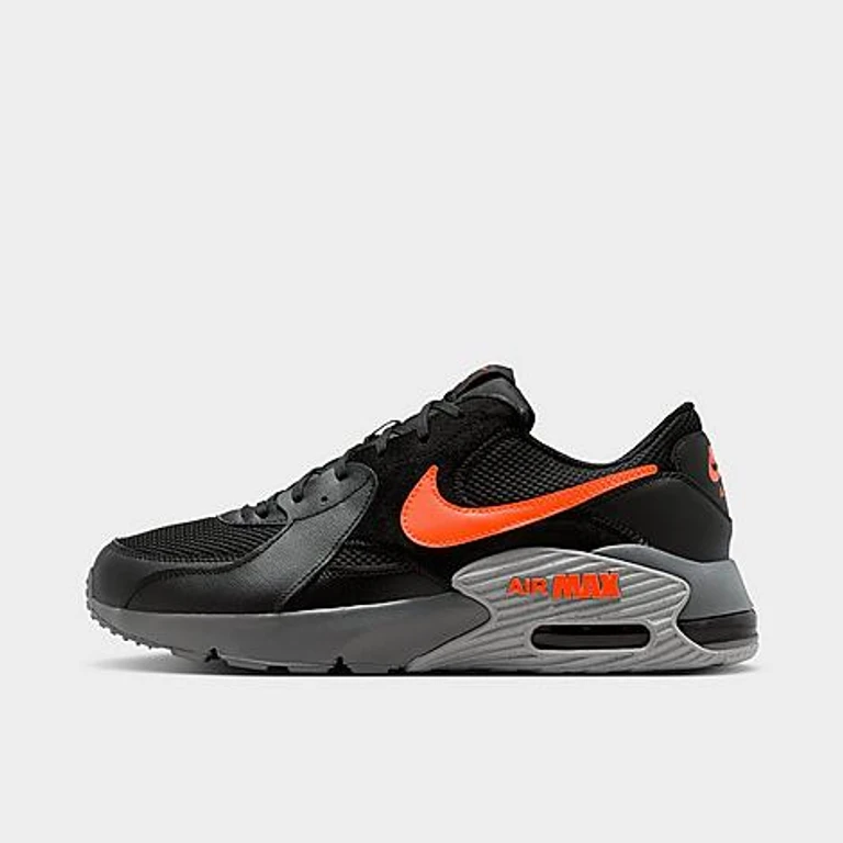 Nike Men's Air Max Excee Casual Shoes in Black/Smoke Grey/Light Smoke Grey Size: 7.5