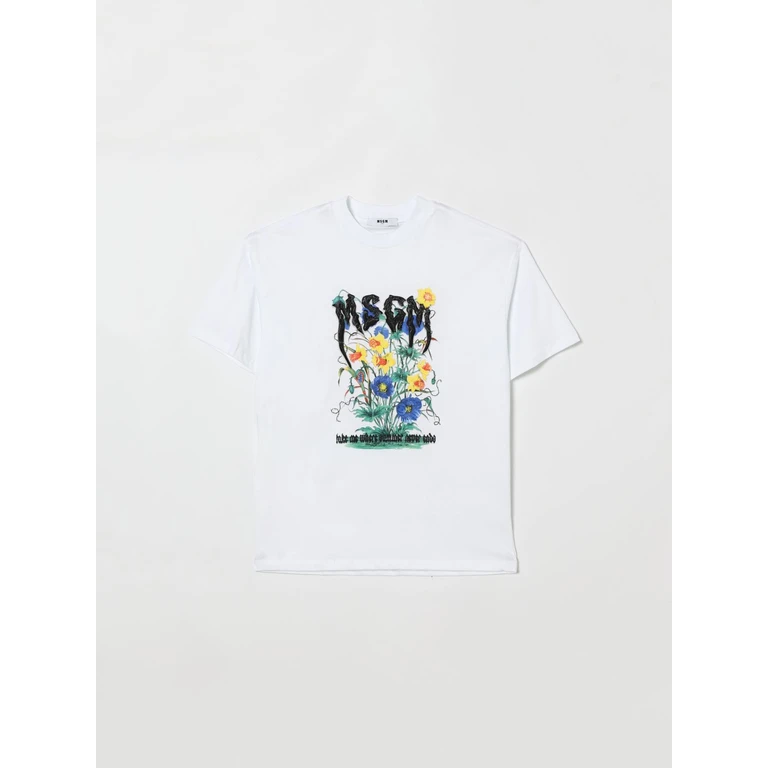 MSGM KIDS T-Shirt Kids color White (S6MSJGTH204001)