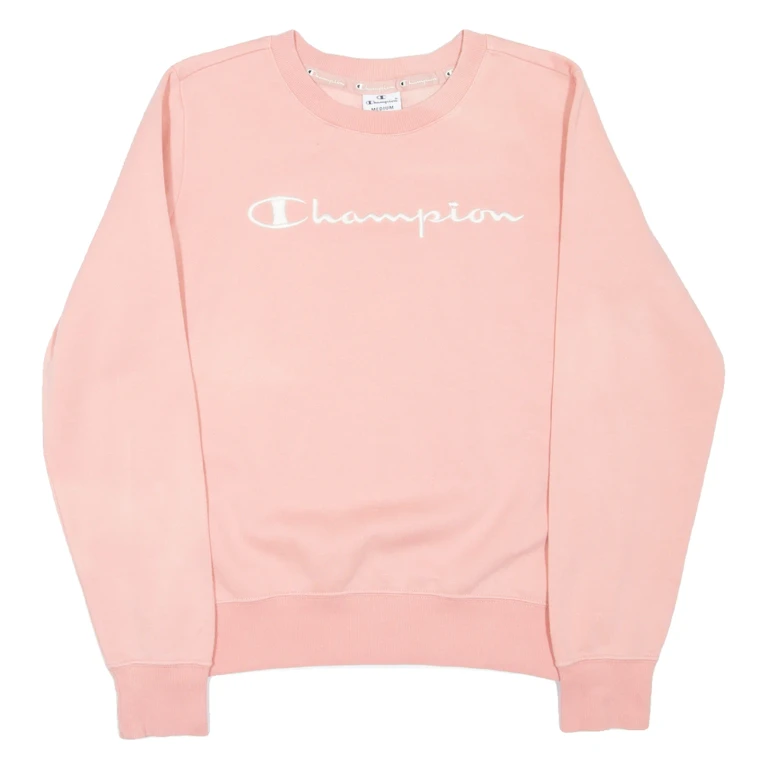 CHAMPION Womens Sweatshirt Pink M