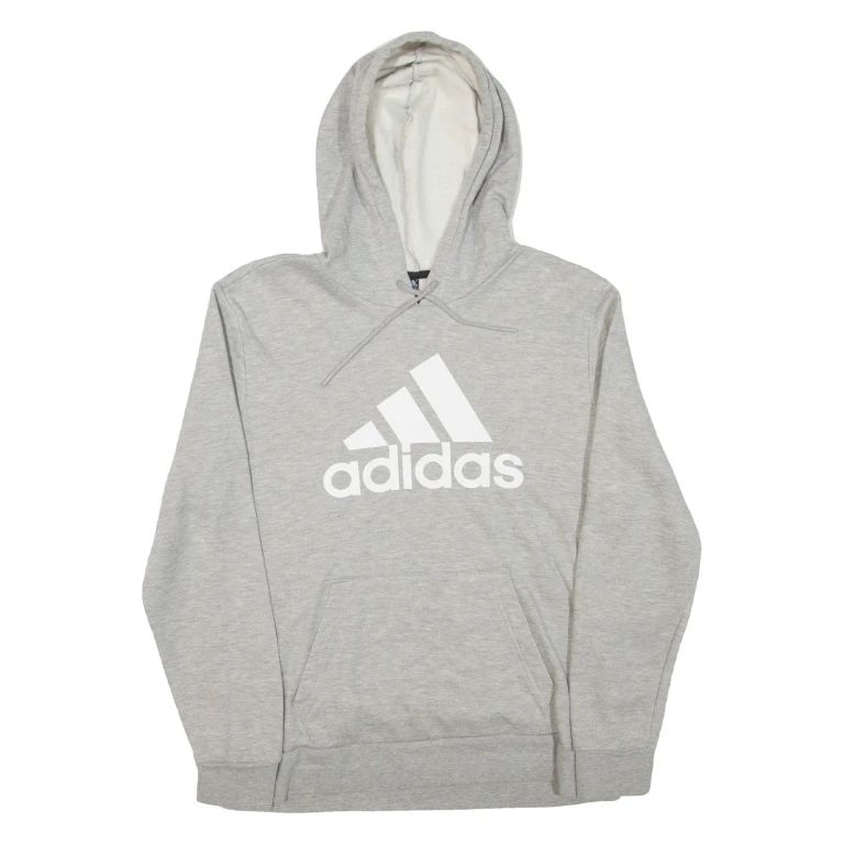 ADIDAS Mens Grey Hoodie L