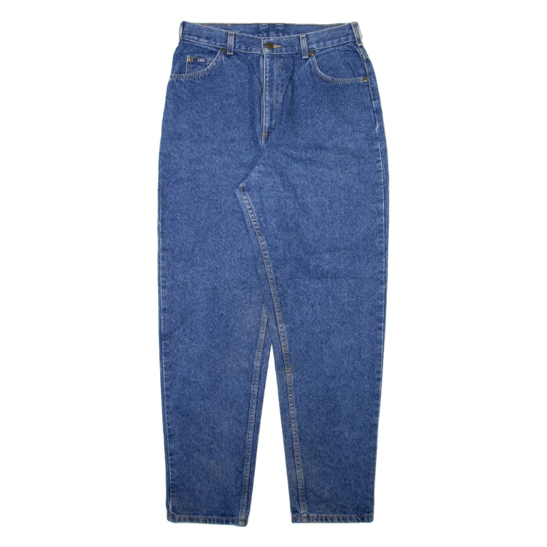 LEE Womens Jeans Blue Relaxed Tapered W30 L31