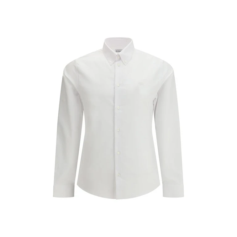 Burberry White Cotton Dress Shirt - Men