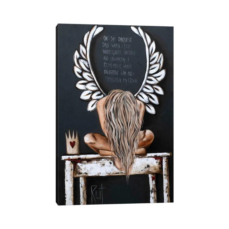 On The Darkest Days by Ruth's Angels - Canvas Gallery Wrap