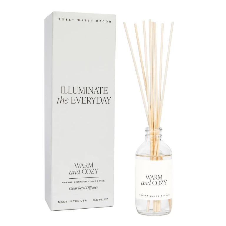 Warm and Cozy Clear Reed Diffuser