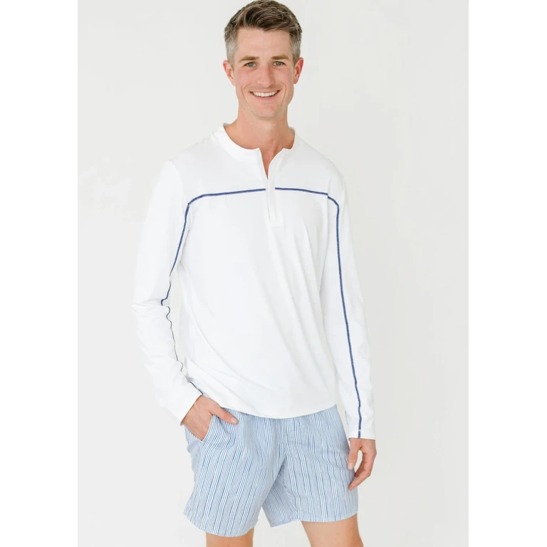 Men's Seaside Stripe Swim Trunk
