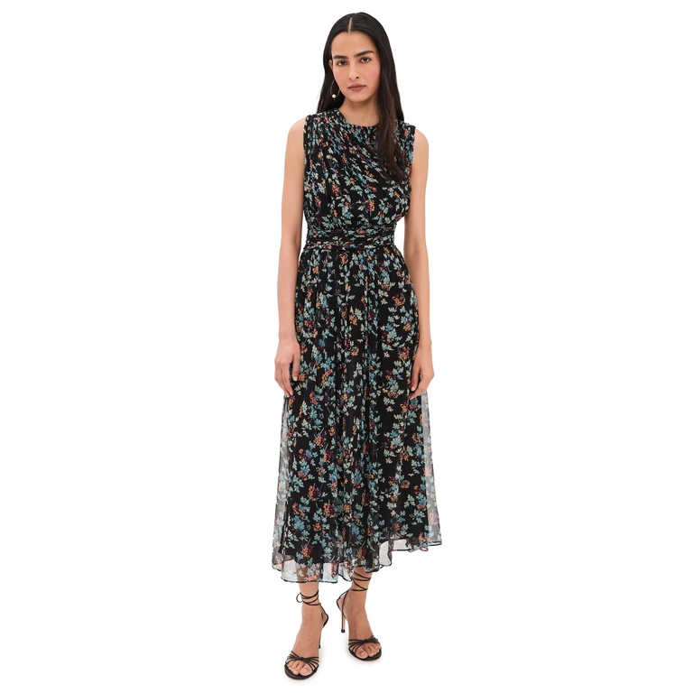Ulla Johnson Celestina Silk Dress Nightshade 14