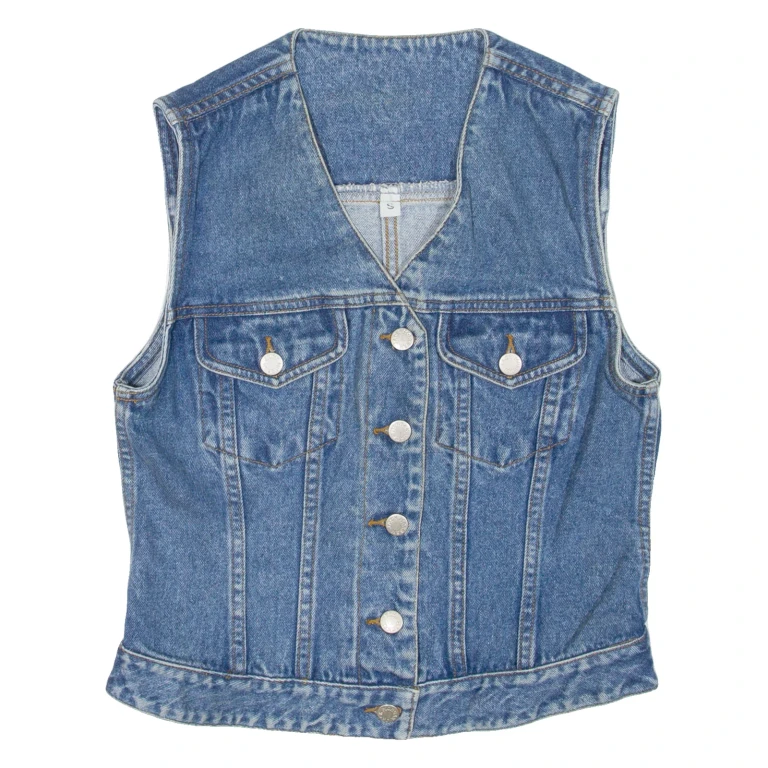 JACK MORGAN Womens Denim Gilet Blue S