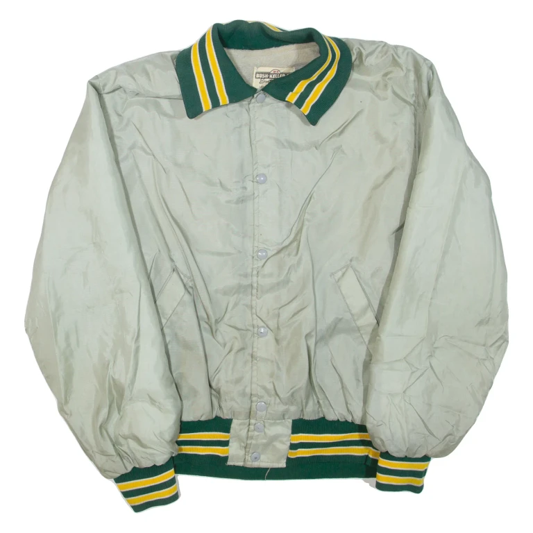 BUSH-KELLER CO Mens Bomber Jacket Grey L