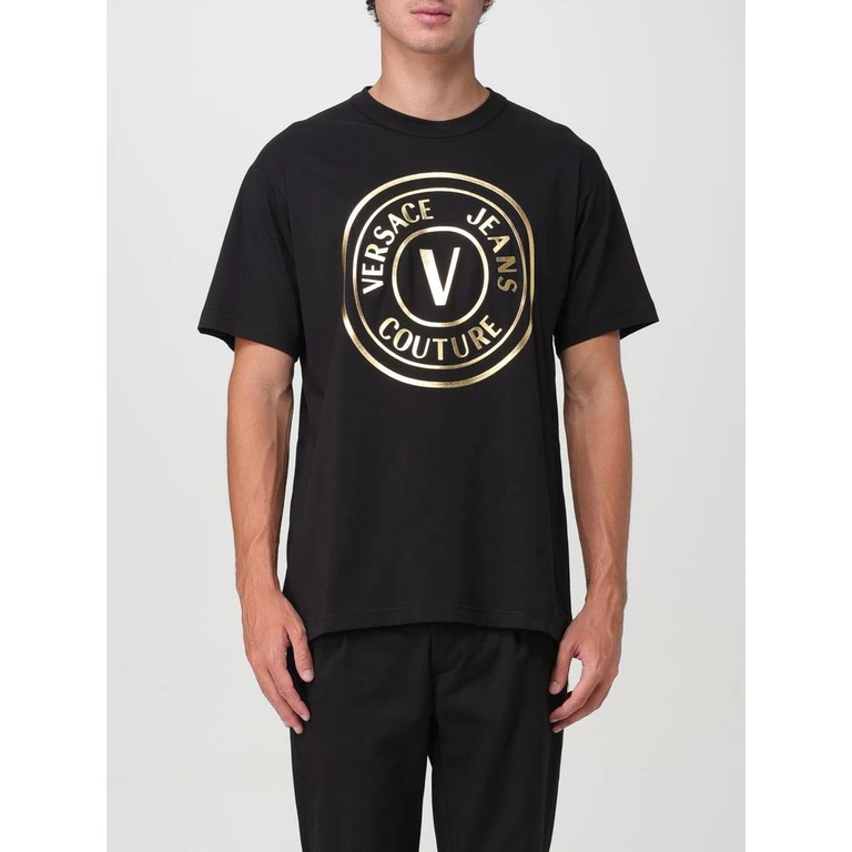 Black Cotton T-Shirt - Men