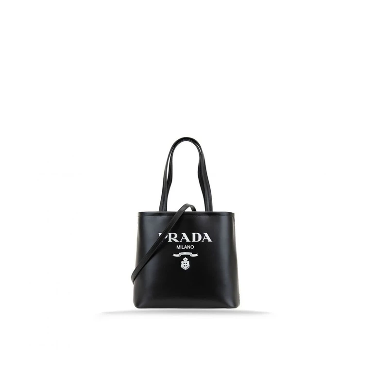 Prada Black Calfskin Tote Bag - Women