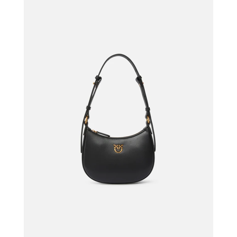 Pinko - Sac porté épaule Baby Half Moon en cuir