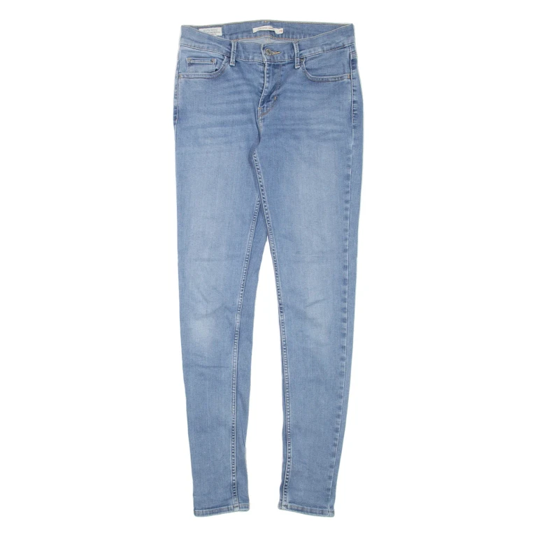 LEVI'S 710 BIG E Womens Jeans Blue Slim Skinny W28 L30