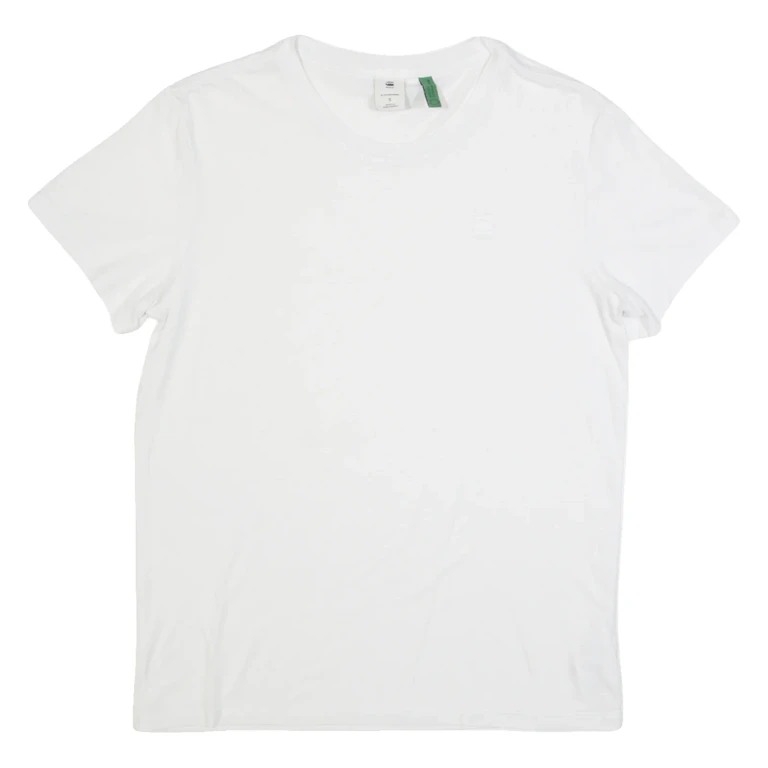 G-STAR Mens T-Shirt White S