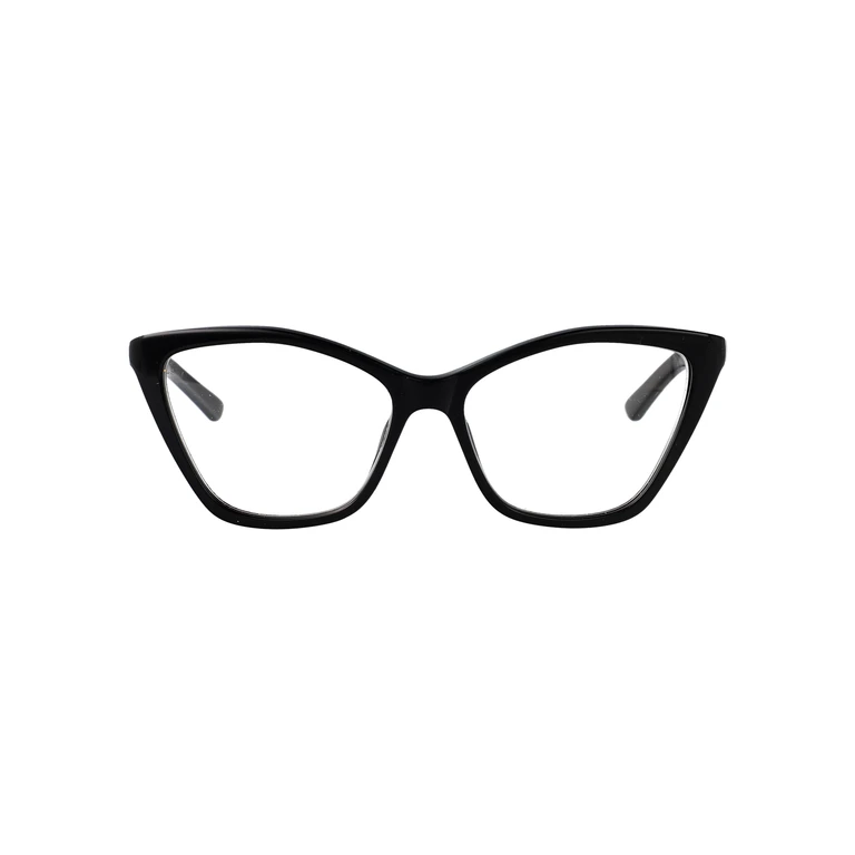 Balenciaga Bb0405o 001 Black-black-transparent Acetate Optical - Women