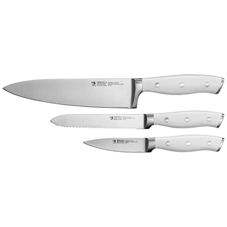 Forged Accent Razor-Sharp 3-pc Kitchen Knife Set, Chef Knife, Paring Knife, Utility Knife
