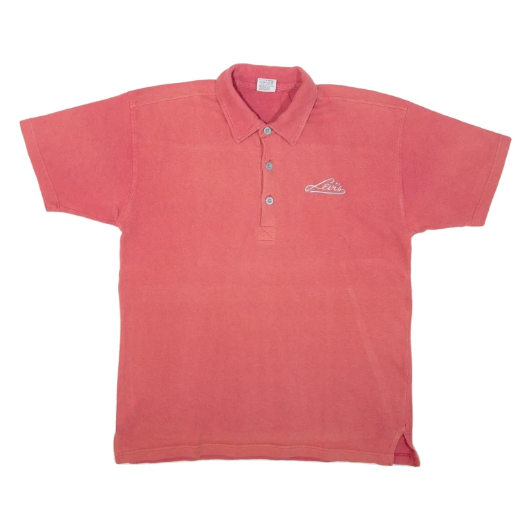 LEVI'S Mens Polo Shirt Pink M