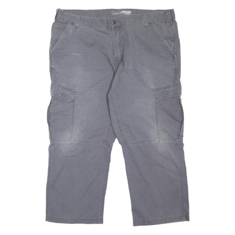 CARHARTT Cargo Workwear Mens Trousers Grey Relaxed Tapered W42 L25