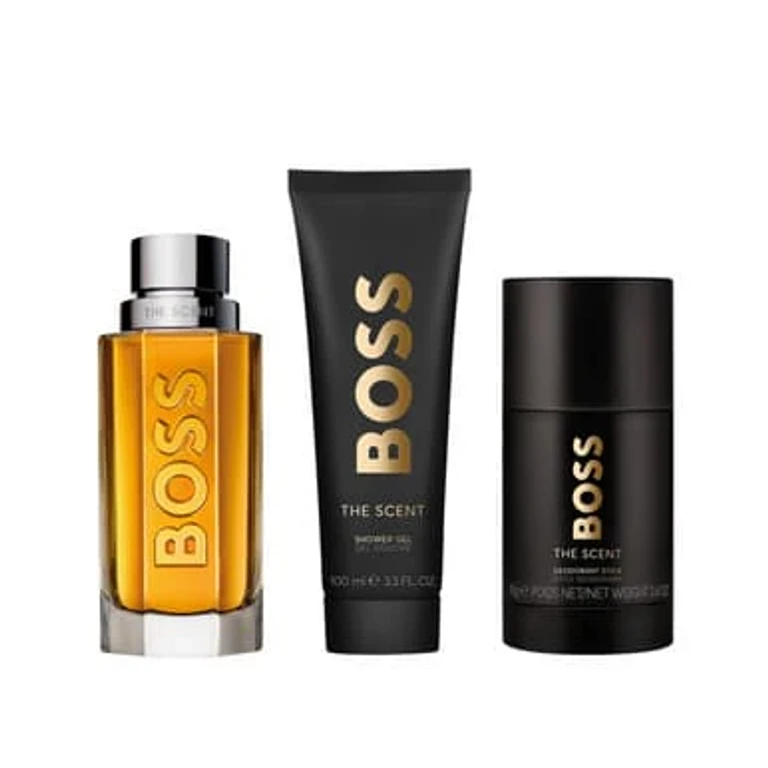 The Scent 3 Pcs Set For Men: 3.3 Eau De Toilette Spray + 3.3 Shower Gel + 2.4 Deodorant Stick