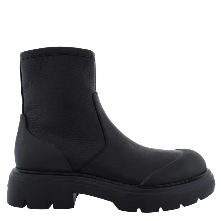 Dorie Leather Lug-Sole Ankle Boots, Size 7 C