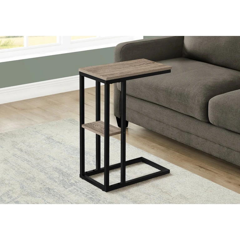 Monarch Taupe Rustic Side Table