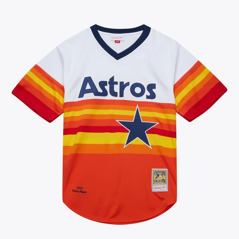 Men's MLB Alternate Jersey Astros 2004 Craig Biggio Jerseys