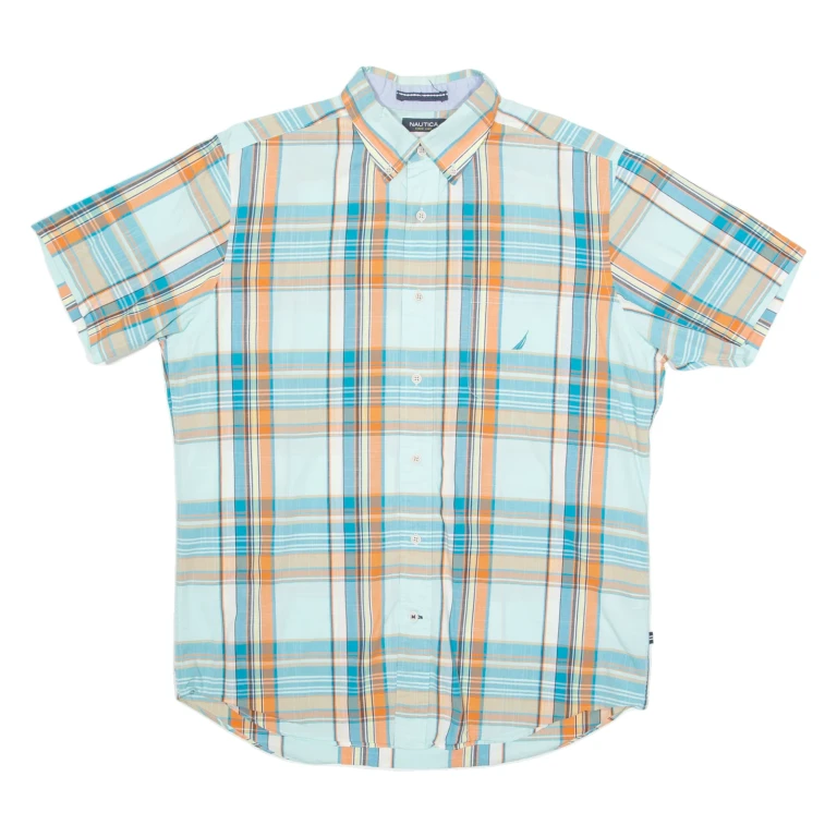 NAUTICA Mens Shirt Blue Check M