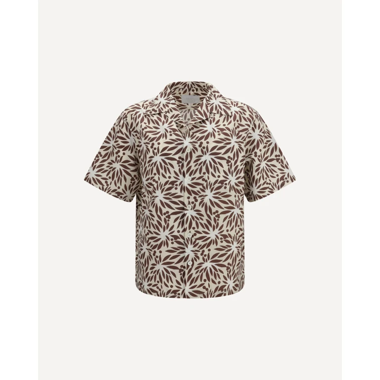 PRADA Printed cotton bowling Shirt Male XL
